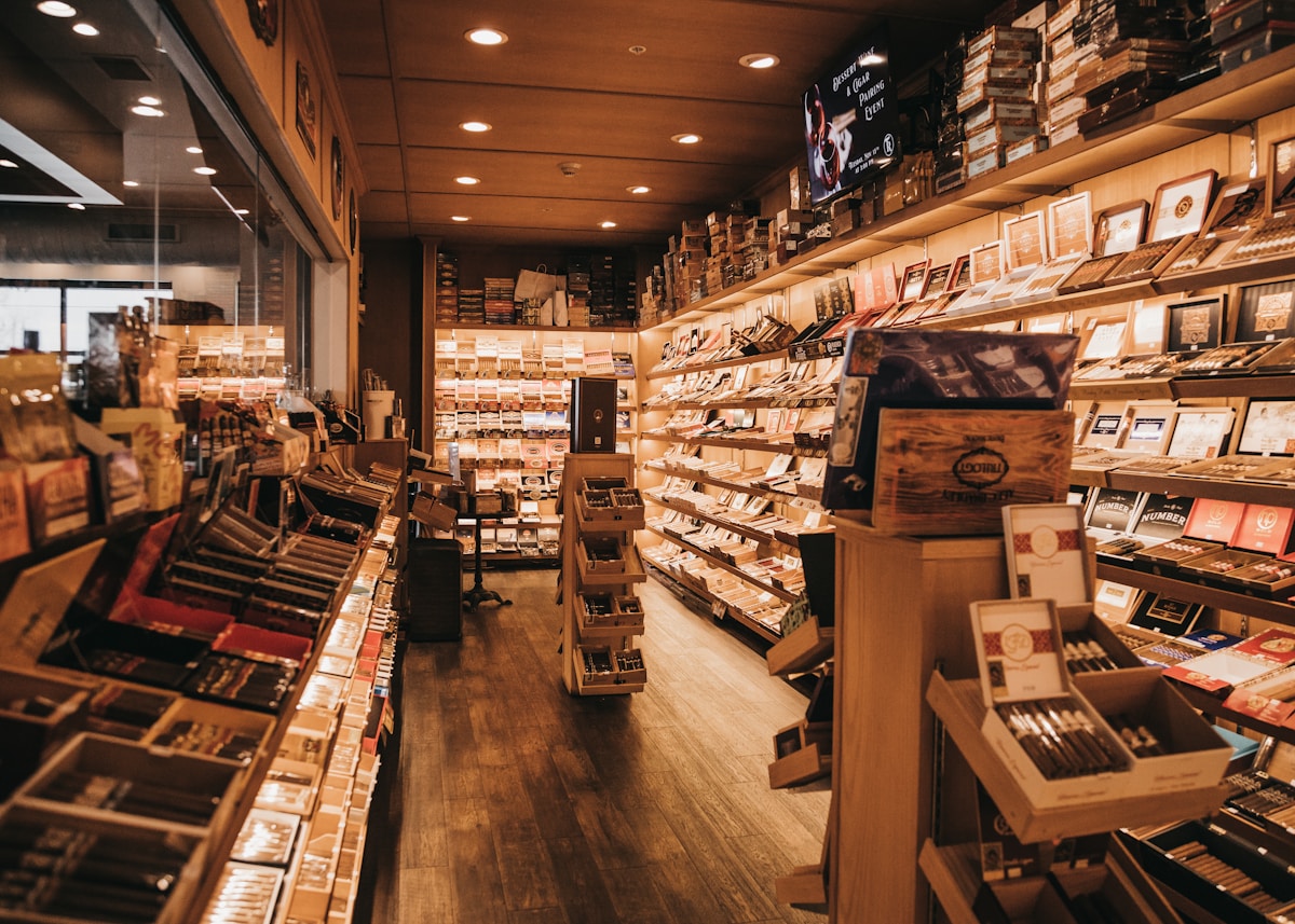 Walk-in humidor and cigar shop